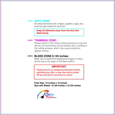 Flyer 12inx12in Download Template Guideline - Flyers