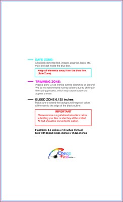 Flyer 8.5inx14in V Download Template Guideline - Flyers