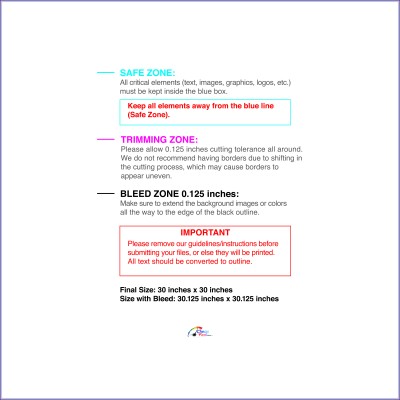 Posterwide 30inx30in Download Template Guideline - Posters