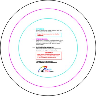 Sticker 1.5in Circle Download Template Guideline - Stickers Circle