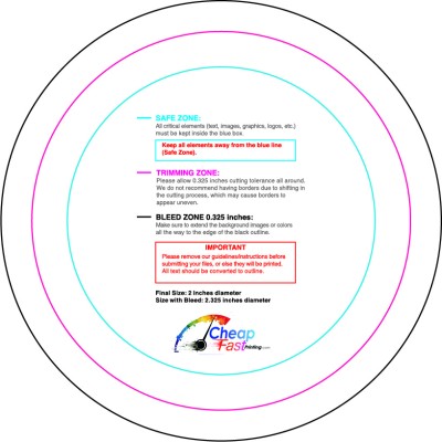 Sticker 2in Circle Download Template Guideline - Stickers Circle