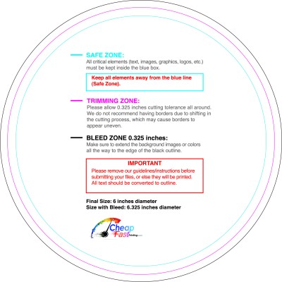 Sticker 6in Circle Download Template Guideline - Stickers Circle