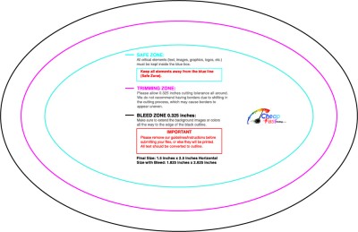 Sticker 1.5inx2.5in H Oval Download Template Guideline - Stickers Oval