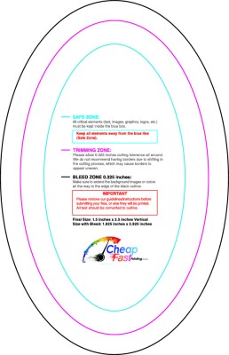 Sticker 1.5inx2.5in V Oval Download Template Guideline - Stickers Oval