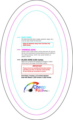 Sticker 2inx3.5in V Oval Download Template Guideline - Stickers Oval