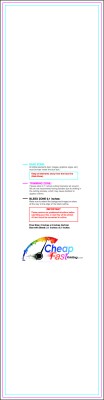 Sticker 2inx8in V Download Template Guideline - Stickers Rectangular