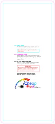 Sticker 4inx9in V Round Download Template Guideline - Stickers Rounded