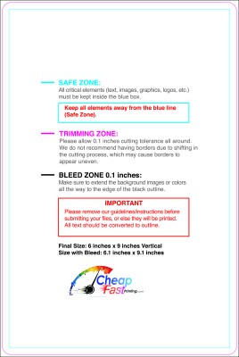 Sticker 6inx9in V Round Download Template Guideline - Stickers Rounded