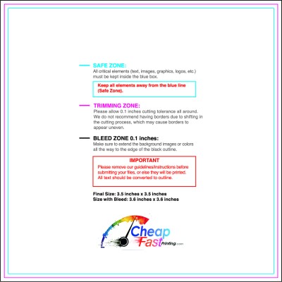 Sticker 3.5inx3.5in Download Template Guideline - Stickers Square