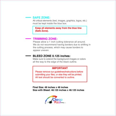 Banner 4ftx4ft Download Template Guideline - Vinyl Banners