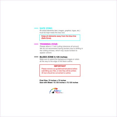 Banner 6ftx6ft Download Template Guideline - Vinyl Banners