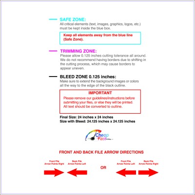 Yardsign 24inx24in Download Template Guideline - Yard Sign