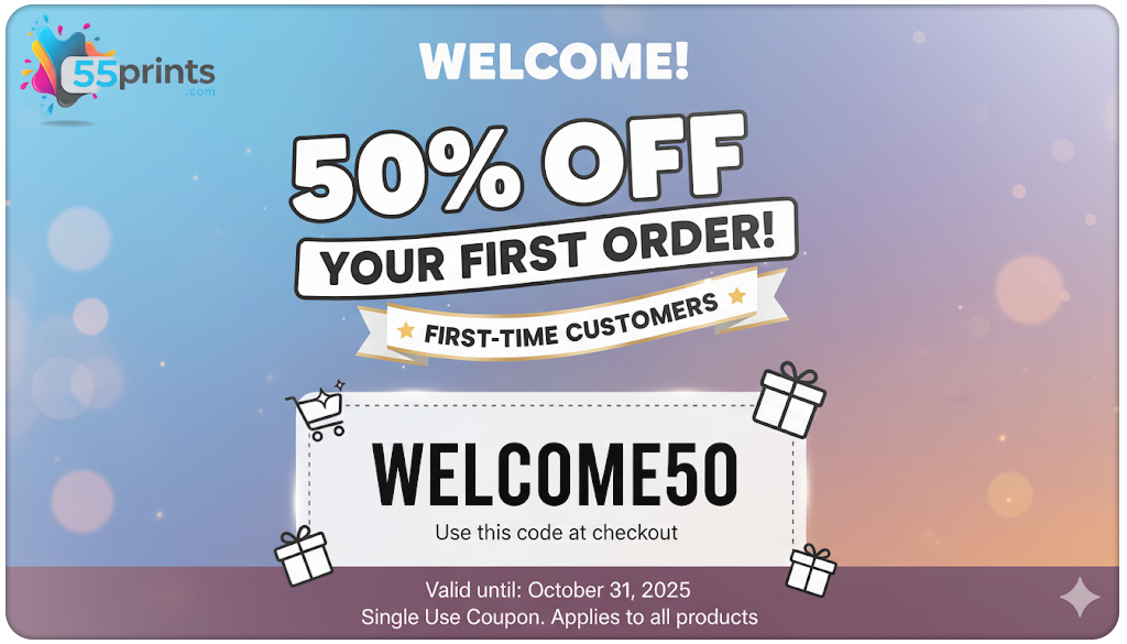50% Off for 1st Customer